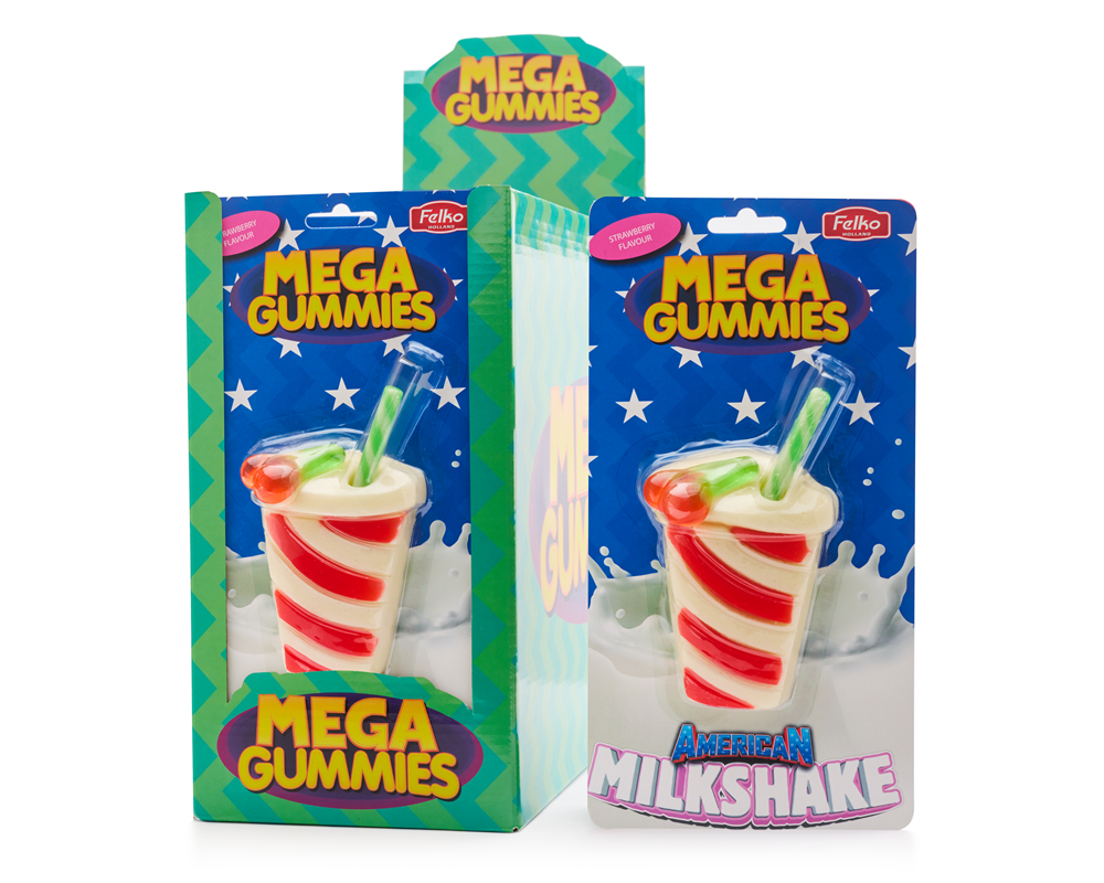 Mega Gummies Milkshake américain 120 grammes