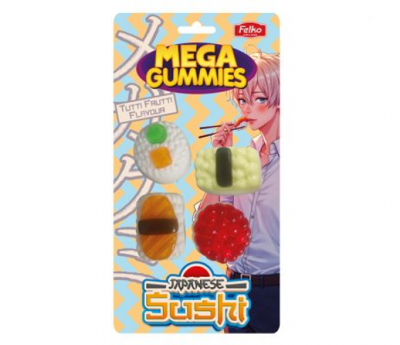 Mega Gummies Sushi japonais 120 g