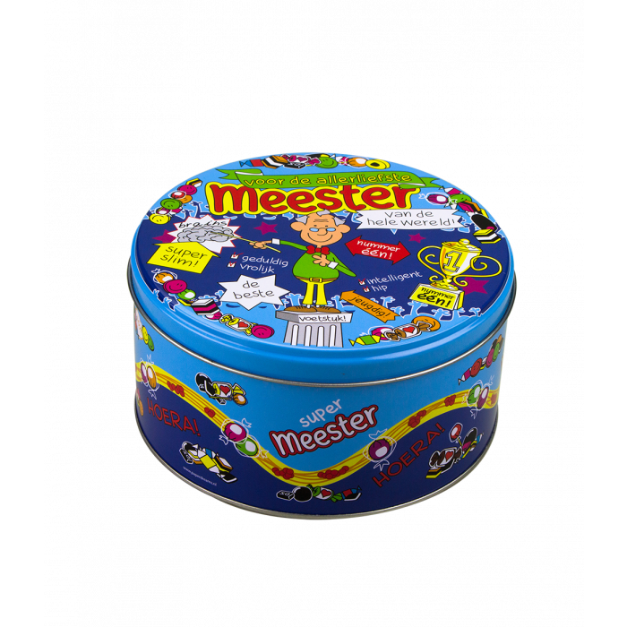 Boîte à bonbons remplie Maître et 500 g