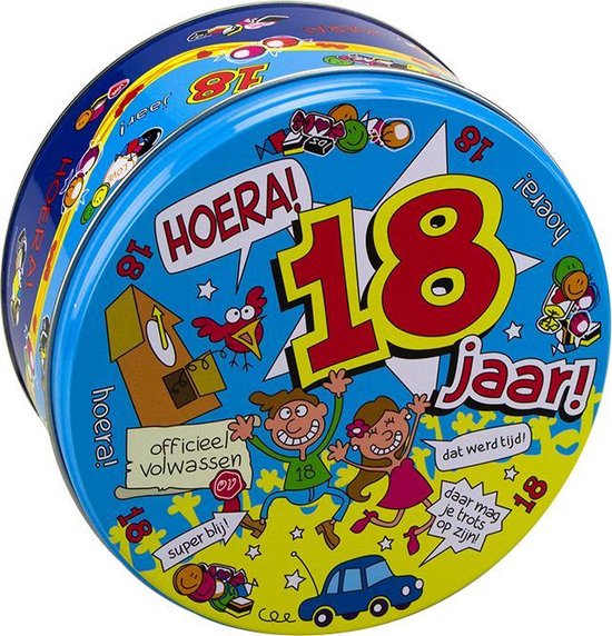 Boîte à bonbons remplie 18 ans et 500 g