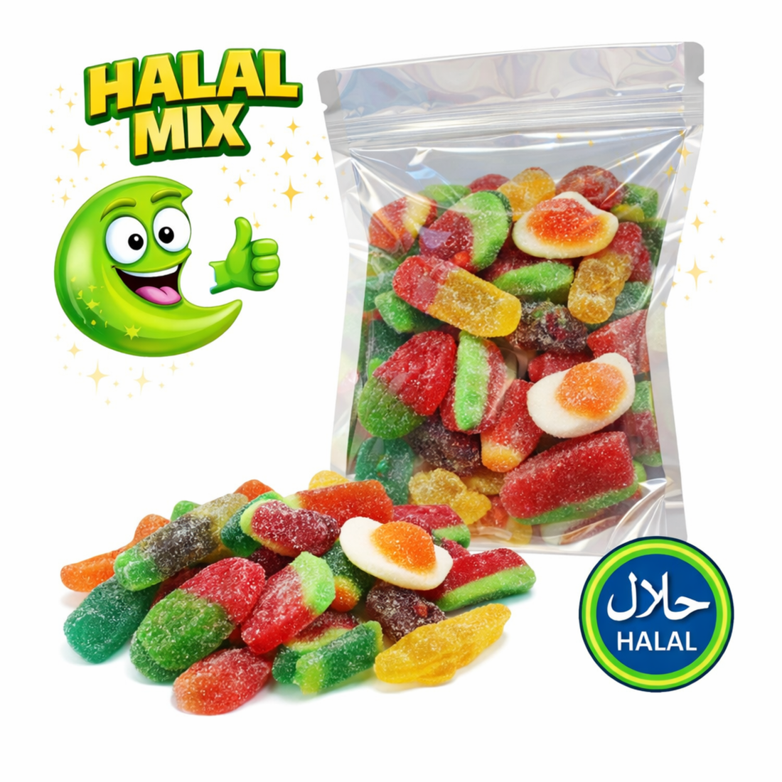 Mélange de bonbons halal